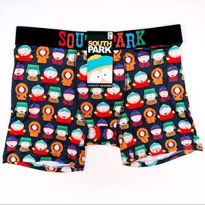 South Park Crazy Boxer Briefs Mens Large Underwear Cartman Kenny Stan Kyle Gift